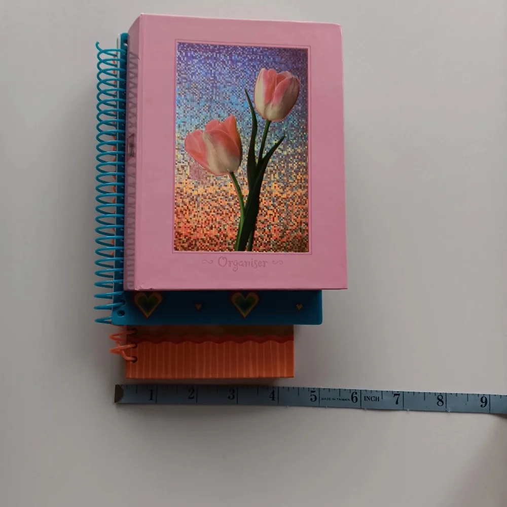 Unused Retro Spiral Notebook (two) & Diary/Address Book Bundle